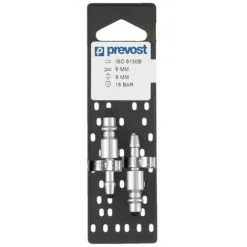 Embouts ISO B Sur Plaque Pour Tuyau 8 Et 10mm Lot De 2 Prevost