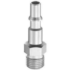 Lot De 2 Embouts Filetés Pour Raccords Rapides PREVOST - F.3/8" In M.3/8" - ISO C6 - Acier Traité