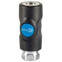 Raccord Rapide Air Comprimé PREVOST - Filetage M.1/2" In F.1/2" - ISO B6 - Corps Composite - Bouton Bleu