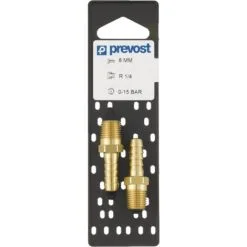 Jonction PREVOST Pour Tuyau - Filetage Conique Mâle - Ø8 Mm - R1/4 - JFT 1408P2