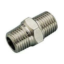 PREVOST Mamelon Egal M�le/m�le A2, Laiton, Filetage Male 3/8 Pouce Gaz X Filetage Male 1/4 Pouce Gaz